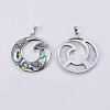 Abalone Shell/Paua Shell Pendants SSHEL-L008-27P-3