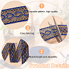 Fingerinspire 5 yards Iron on/Sew on Ethnic Style Embroidery Polyester Ribbons OCOR-FG0001-35-4