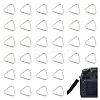 60Pcs 304 Stainless Steel Adjuster Triangle Double Buckles STAS-UN0059-55-1