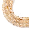 Natural Gold Rutilated Quartz  Beads Strands G-B142-C03-2x2mm-4