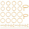 DELORIGIN DIY Charms Finger Ring Making Kit DIY-DR0001-24-1