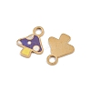 304 Stainless Steel Enamel Charms STAS-G357-21G-01-2