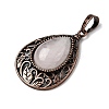 Natural Quartz Crystal Teardrop Pendants G-A297-05R-13-2