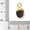 304 Stainless Steel Natural Tiger Eye Pendants STAS-L277-07G-01-3
