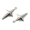 304 Stainless Steel Pendants. Star Charm STAS-A190-04P-2