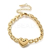 304 Stainless Steel Bracelets BJEW-H620-01G-2
