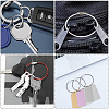 Stainless Steel Wire Keychain Clasps STAS-SC0009-43-5
