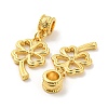 Tibetan Style Alloy European Dangle Charms PALLOY-F199-26G-2