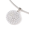 Brass with ABS Imitation Pearl Charm Necklace BJEW-Q350-05D-P-2