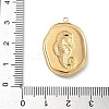304 Stainless Steel Epoxy Resin with Natural Shell and Sequins Inside Pendants STAS-L026-17G-M03-3