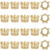20Pcs Brass Micro Pave Clear Cubic Zirconia European Beads FIND-FH0004-04-1