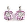 Brass Pave Cubic Zirconia Pendants CU-CBAA6E8-02P-1