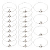 Brass Heart Link Chain Bracelets BJEW-TAC0027-2