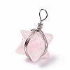 Natural Rose Quartz Pendants G-I220-C03-1