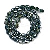 Transparent Electroplate Glass Beads Strands EGLA-N013-T10mm-B15-2