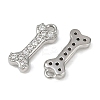 Brass Micro Pave Clear Cubic Zirconia Pendants LS-KK-L238-03P-2
