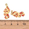 Sea Animals Brass Enamel Pendants KK-F917-01B-01-3