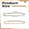 12Pcs 2 Colors Iron Kilt Pins JEWB-LP0002-02-2