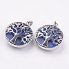 Natural Lapis Lazuli Pendants KK-K216-A09-1