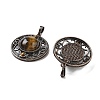 Natural Tiger Eye Pendants G-Q158-03A-R11-2