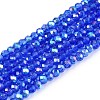 Electroplate Glass Beads Strands EGLA-A044-T1mm-L31-1
