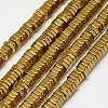 Electroplate Non-magnetic Synthetic Hematite Beads Strands G-J165-3mm-02-1