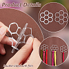 Acrylic Thread Winding Boards AJEW-PH0012-40A-4