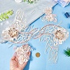 Flower Lace Embroidery Sewing Fiber Appliques DIY-WH20011-90C-3