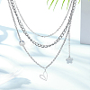 20Pcs 304 Stainless Steel Pendants STAS-UN0049-25-4