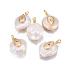 Natural Cultured Freshwater Pearl Pendants PEAR-E013-21-2