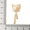 Brass Micro Pave Clear Cubic Zirconia Studs Pendants KK-K378-03G-3