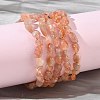 Natural Sunstone Beads Stretch Bracelets for Women BJEW-Z158-02C-02-1