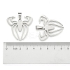 Tarnish Resistant Boy Jewelry 201 Stainless Steel Blank Pendants X-STAS-I032-221-3