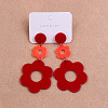 304 Stainless Steel Dangle Stud Earrings FS-WG4F7EC-06-1