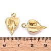 304 Stainless Steel Leaf Pendants STAS-T067-50G-3