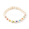 3Pcs 3 Styles Natural Cultured Freshwater Pearl Stretch Beaded Bracelets Sets BJEW-JB06266-2