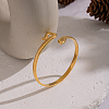 Snake Shaped 304 Stainless Steel Open Cuff Bangles for Women QJ2255-5