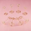 16Pcs 4 Style Carbon Steel Name Card Holder AJEW-SZ0001-78-3
