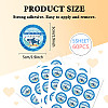 5 Sheets Round Dot PVC Waterproof Decorative Sticker Labels DIY-WH0481-15-2