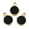 Brass Micro Pave Cubic Zirconia Pendants KK-S523-16G-B-1
