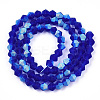 Imitate Austrian Crystal Bicone Frosted Glass Beads Strands EGLA-A039-T4mm-MB06-2