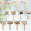 2 Bags Wooden Plant Labels DIY-CP0012-70-6