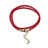 Nylon Milan Cord Necklace Making MAK-M028-01G-17-2