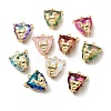 Brass with K9 Glass Pendants KK-C024-62KCG-1