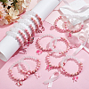 14Pcs Glass Beads Stretch Bracelets for Women BJEW-PH01886-4