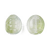 Transparent Spray Painted Glass Beads GLAA-N035-022-C07-2