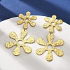 304 Stainless Steel Dangle Stud Earrings for Women EJEW-K268-12D-G-2