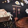 40Pcs 4 Styles Brass & Alloy Cabochon MRMJ-NB0001-30B-4