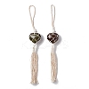 Natural Dragon Blood Pendant Decorations HJEW-E579-01A-1