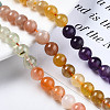 Natural Amazonite & Sunstone & Citrine & Amethyst & Prehnite & Botswana Agate & Lapis Lazuli Beads Strands G-S376-003B-4